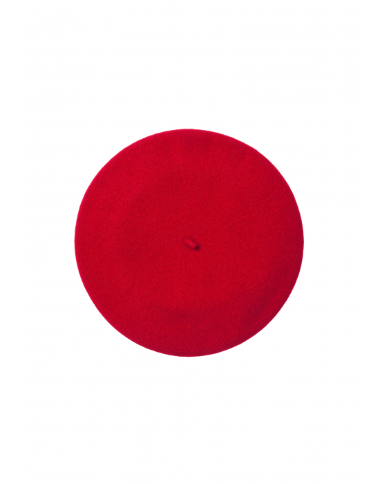 Unisex Pure wool Basque beret cap red